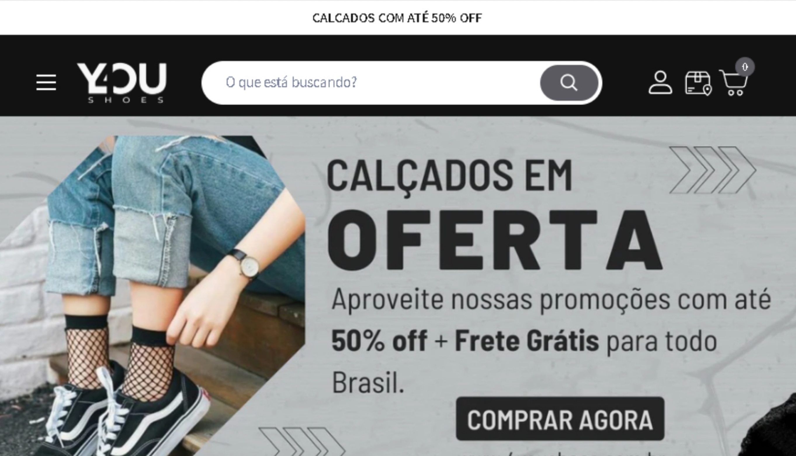 Página do site Rlx Importe